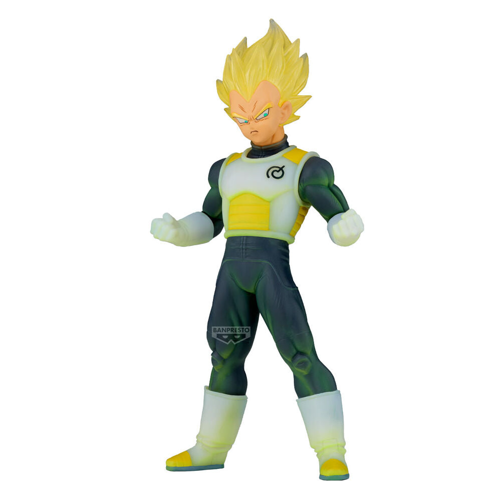 Vegeta Super Saiyan Dragon Ball Super Super Hero Figura Banpresto traje oscuro