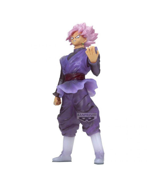 Goku Black Super Saiyan Rose Dragon Ball Super Figura Banpresto traje morado cabello rosa