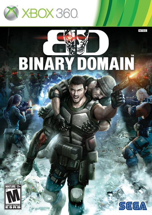 Binary Domain - Carátula oficial Xbox 360 NTSC SEGA ESRB Mature 17+