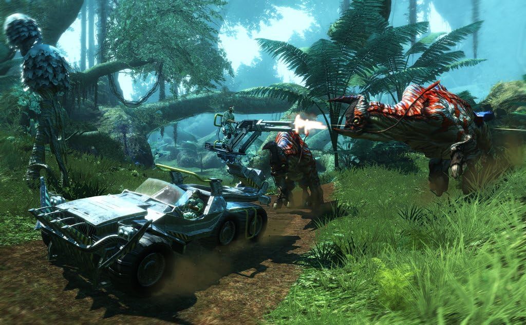 Avatar: The Game - Vehículo RDA perseguido por criatura Na'vi