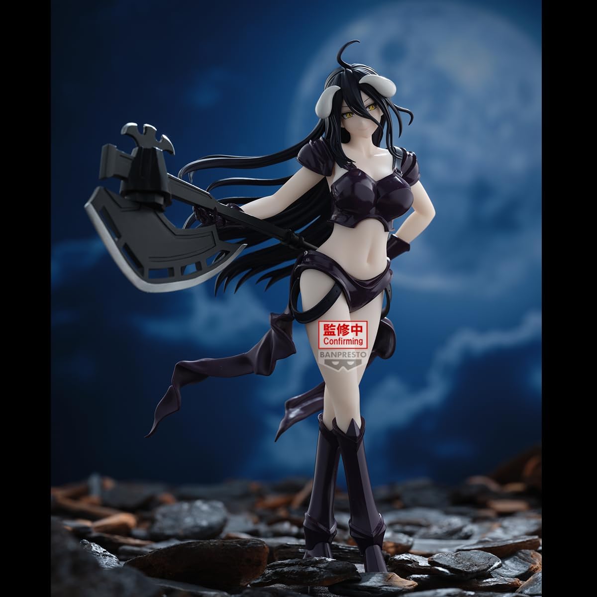 Albedo Banpresto - Figura de coleccion Overlord armadura negra y hacha