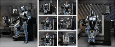 RoboCop NECA figura deluxe con diorama OCP - múltiples poses y accesorios