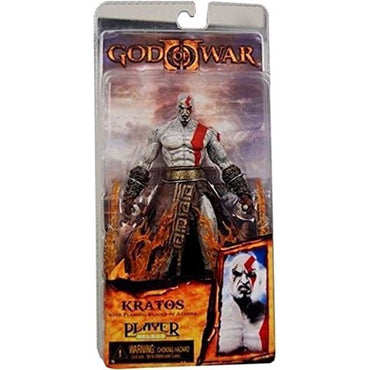 Kratos Flaming Blades of Athena NECA Player Select - Vista frontal God of War II