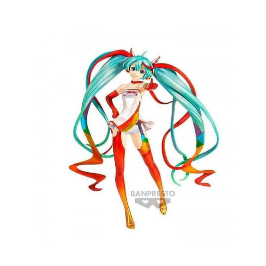 Hatsune Miku Racing Ver. Arcoiris Banpresto - Figura de coleccion Vocaloid 19cm