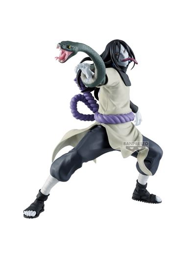 Figura Orochimaru Naruto Shippuden Banpresto - postura de combate con serpiente