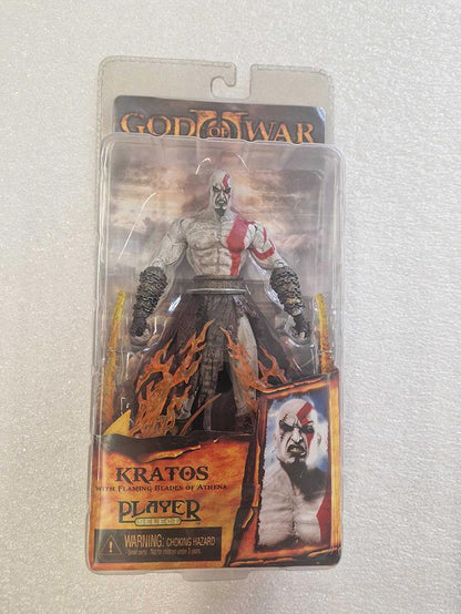 Kratos Flaming Blades of Athena NECA Player Select - Figura God of War II blister