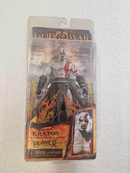 Kratos Flaming Blades of Athena NECA Player Select - Figura God of War II blister