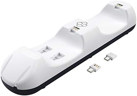 FR-TEC Safe Plugs Dual Charging Station - Base y adaptadores