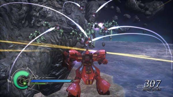 Dynasty Warriors: Gundam - Zaku rojo combate espacial