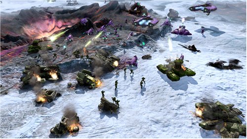 Halo Wars - Batalla masiva en terreno nevado