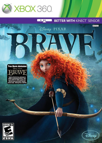 Brave The Video Game - Carátula Xbox 360 NTSC Disney Pixar Kinect