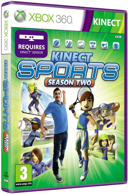 Kinect Sports Season Two - Carátula Xbox 360 PAL Kinect