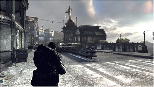 Gears of War 2 - Marcus Fenix en ciudad nevada