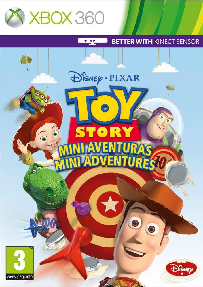 Toy Story Mini Aventuras - Carátula Xbox 360 PAL castellano PEGI 3 Kinect Disney Pixar