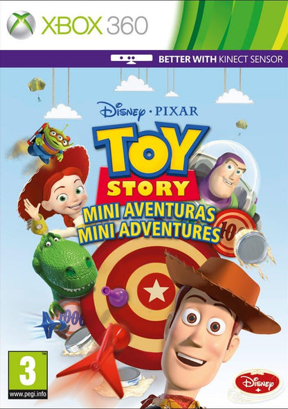 Toy Story Mini Aventuras - Carátula Xbox 360 PAL castellano PEGI 3 Kinect Disney Pixar