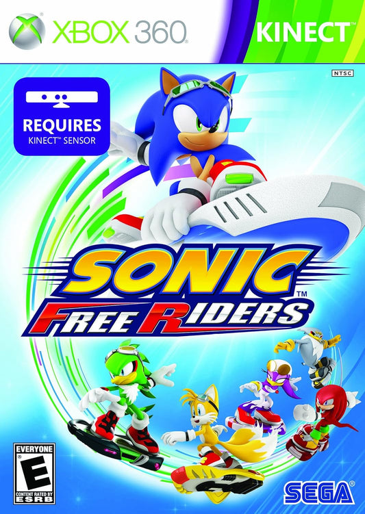 Sonic Free Riders - Carátula Xbox 360 Kinect NTSC SEGA
