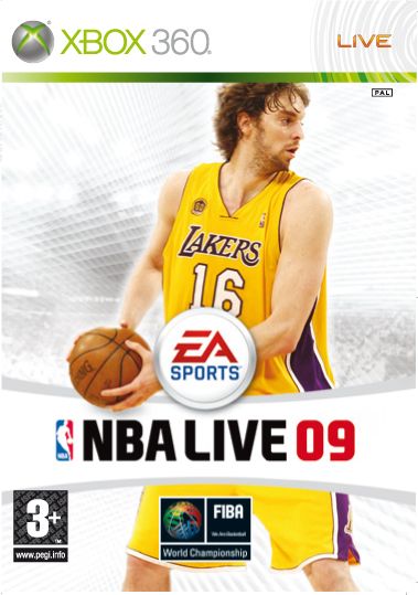 NBA Live 09 Xbox 360 - Carátula