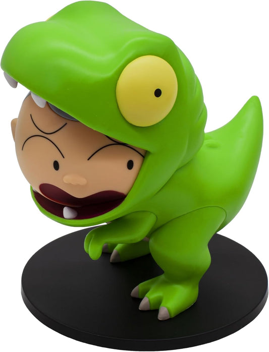 Shin-chan Disfraz T-Rex Verde Banpresto - Figura de colección Crayon Shin-chan con peana negra