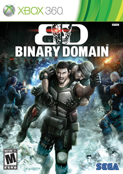 Binary Domain - Carátula oficial Xbox 360 NTSC SEGA ESRB Mature 17+