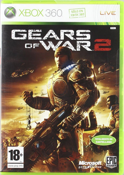Gears of War 2 - Carátula oficial Xbox 360 PAL España