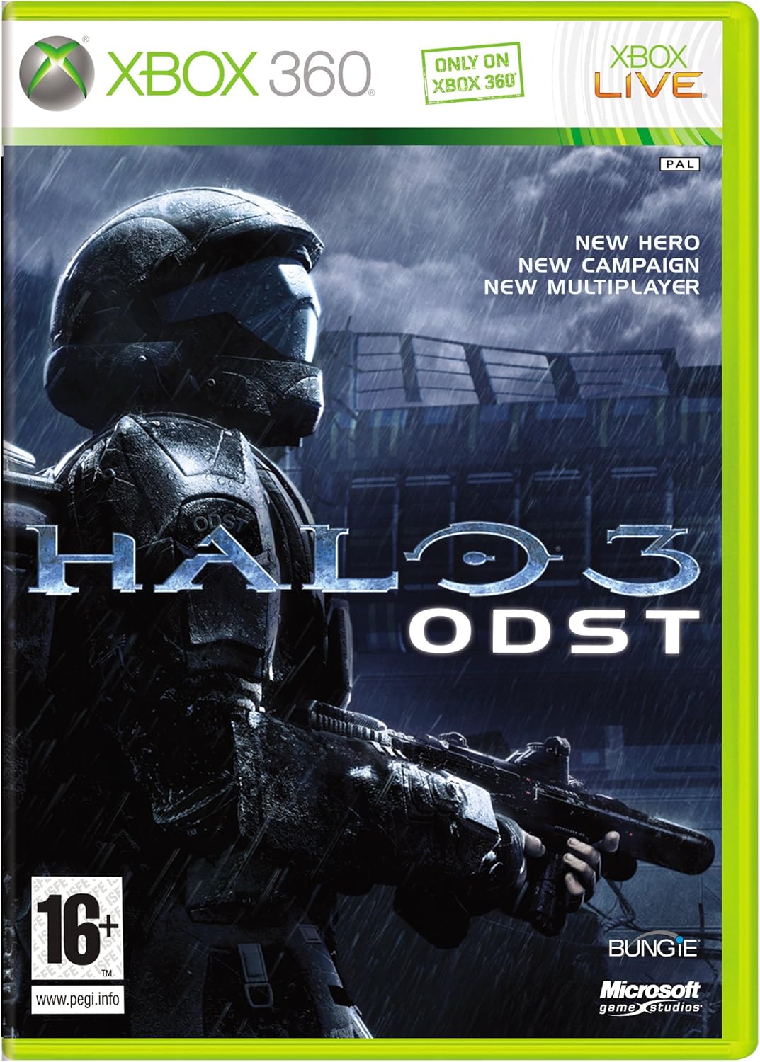 Halo 3: ODST - Caratula oficial Xbox 360 PAL