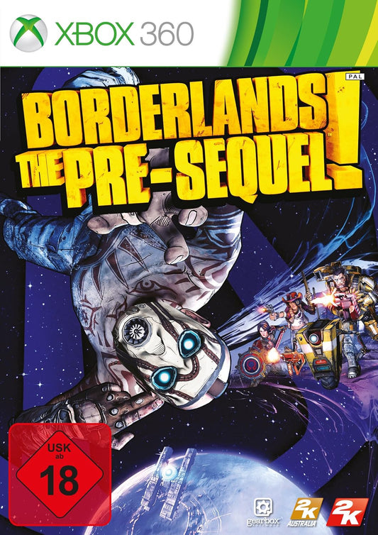 Borderlands: The Pre-Sequel - Carátula oficial Xbox 360 PAL USK 18