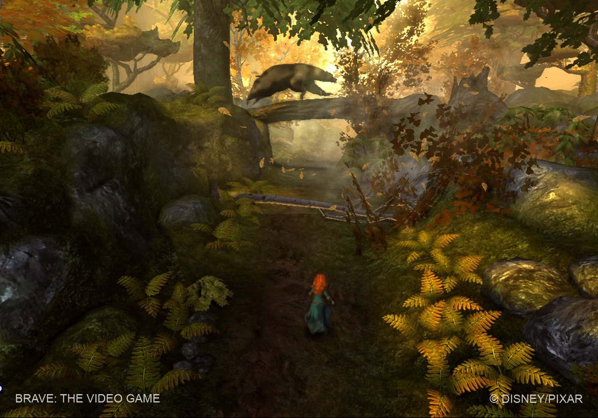 Brave - Gameplay Mérida en el bosque otoñal con lobo