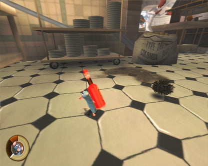 Ratatouille - Gameplay Rémy con botella roja en cocina