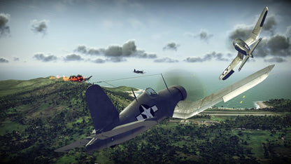 Birds of Steel - Combate aéreo entre Corsairs sobre costa tropical