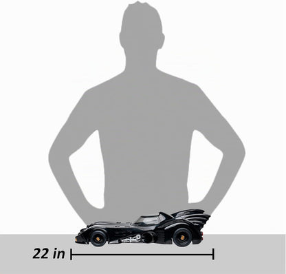 Batmobile DC Multiverse The Flash - Comparativa de tamaño 60cm