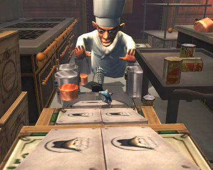 Ratatouille - Gameplay Rémy huyendo del chef Skinner en cocina