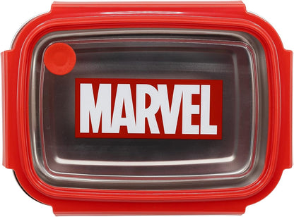 Fiambrera Marvel acero inoxidable - vista superior con logo oficial