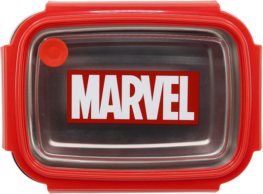 Fiambrera Marvel acero inoxidable - vista superior con logo oficial
