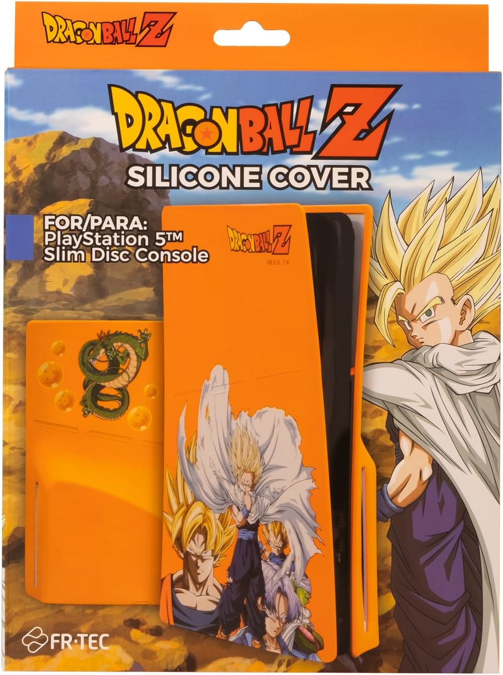 FR-TEC Dragon Ball Z Silicone Cover - Caja oficial Dragon Ball Z Silicone Cover PS5 Slim Disc
