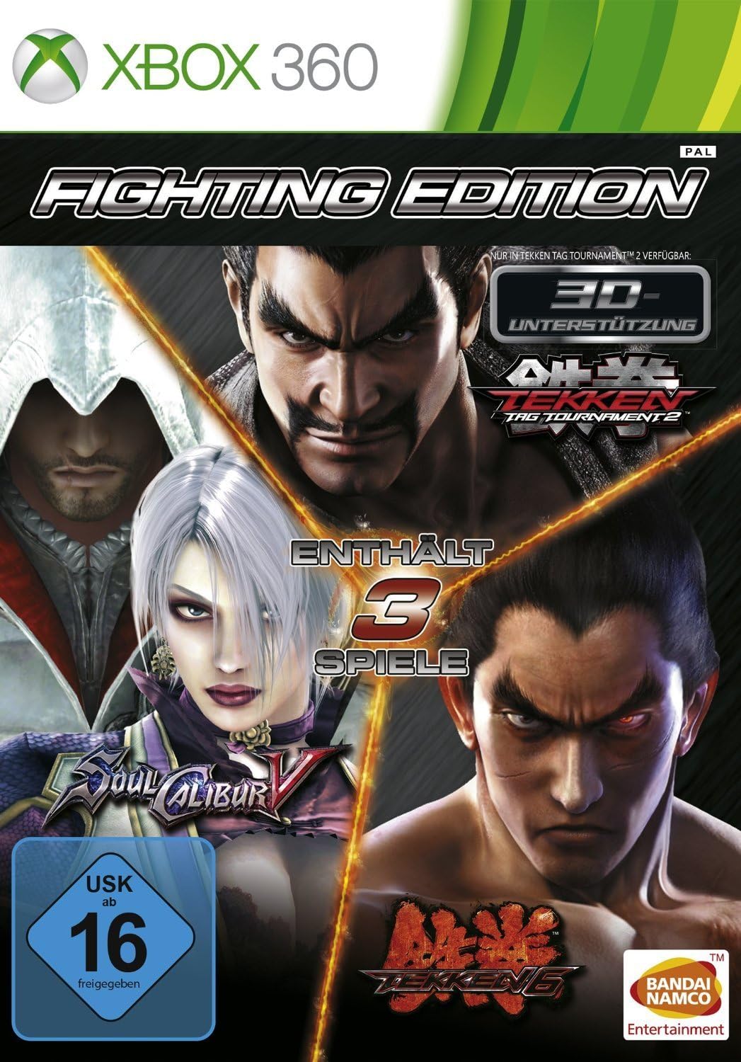 Tekken Tag Tournament 2 - Bob y cañguro Roger Jr. en combate en escenario nocturno