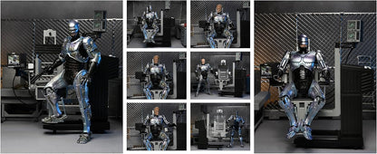 RoboCop NECA figura deluxe con diorama OCP - múltiples poses y accesorios