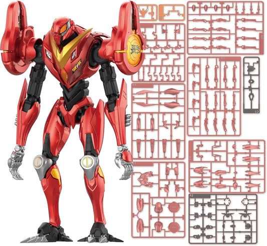 Crimson Dragon Model Kit Hero Forge - Maqueta mecha rojo metalico con sprues