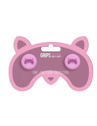 Grips Wildcat Rosa PS5/PS4 - Pack 2 unidades diseño gato