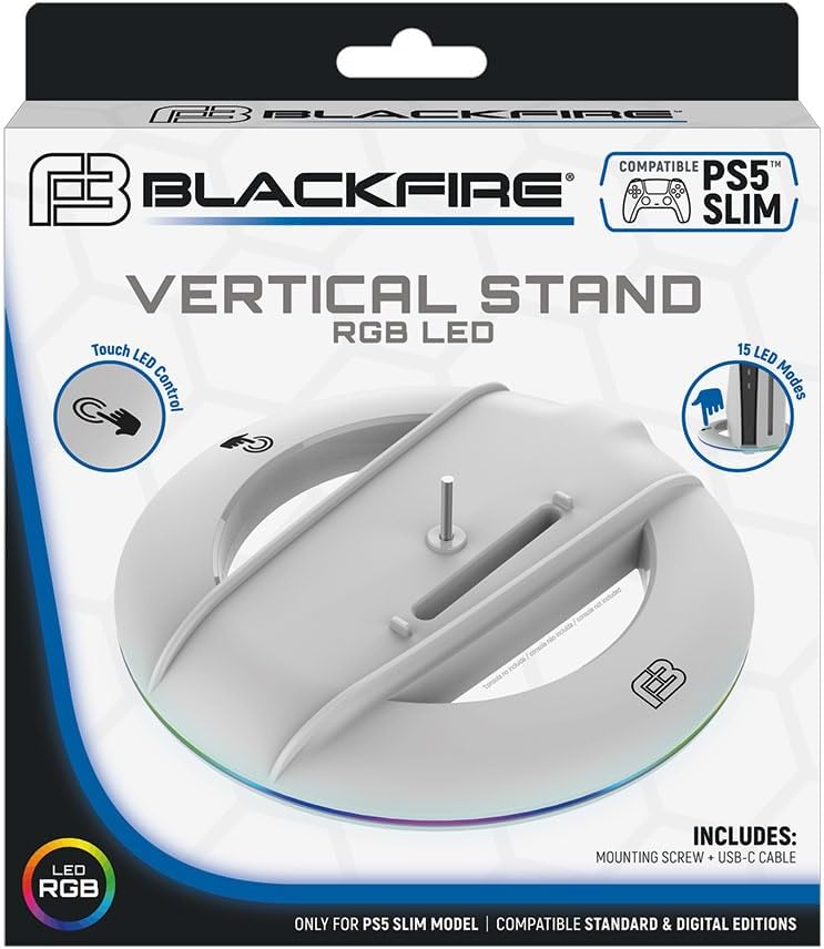 Blackfire Vertical Stand RGB LED PS5 Slim - Caja frontal