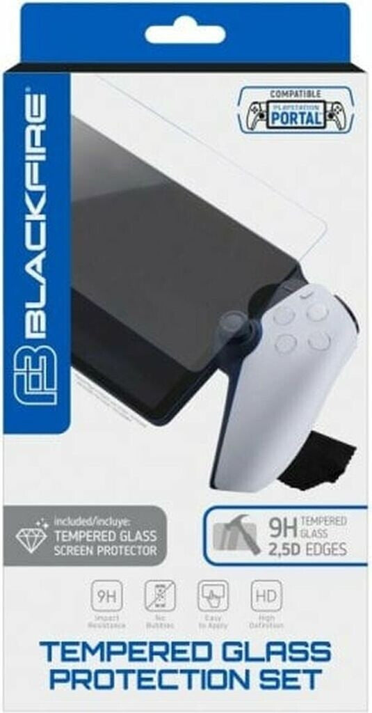 Blackfire Tempered Glass Protection Set para PlayStation Portal - Caja oficial
