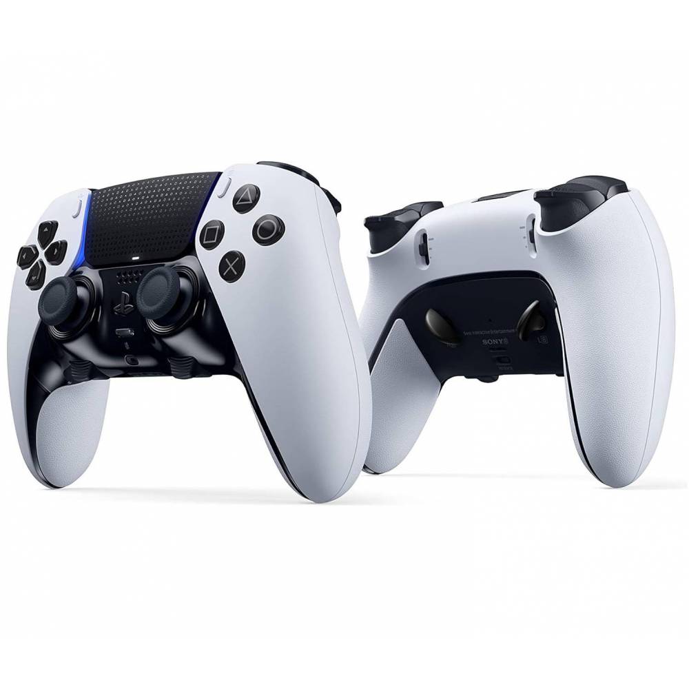 Mando DualSense Edge PS5 Blanco - Vista frontal y trasera
