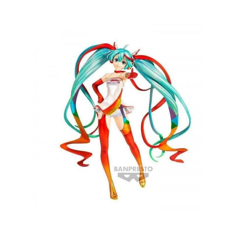 Hatsune Miku Racing Ver. Arcoiris Banpresto - Figura de coleccion Vocaloid 19cm