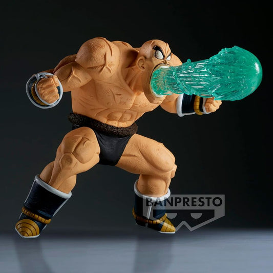 Nappa Dragon Ball Z Figura Banpresto pose de ataque efecto energia verde turquesa