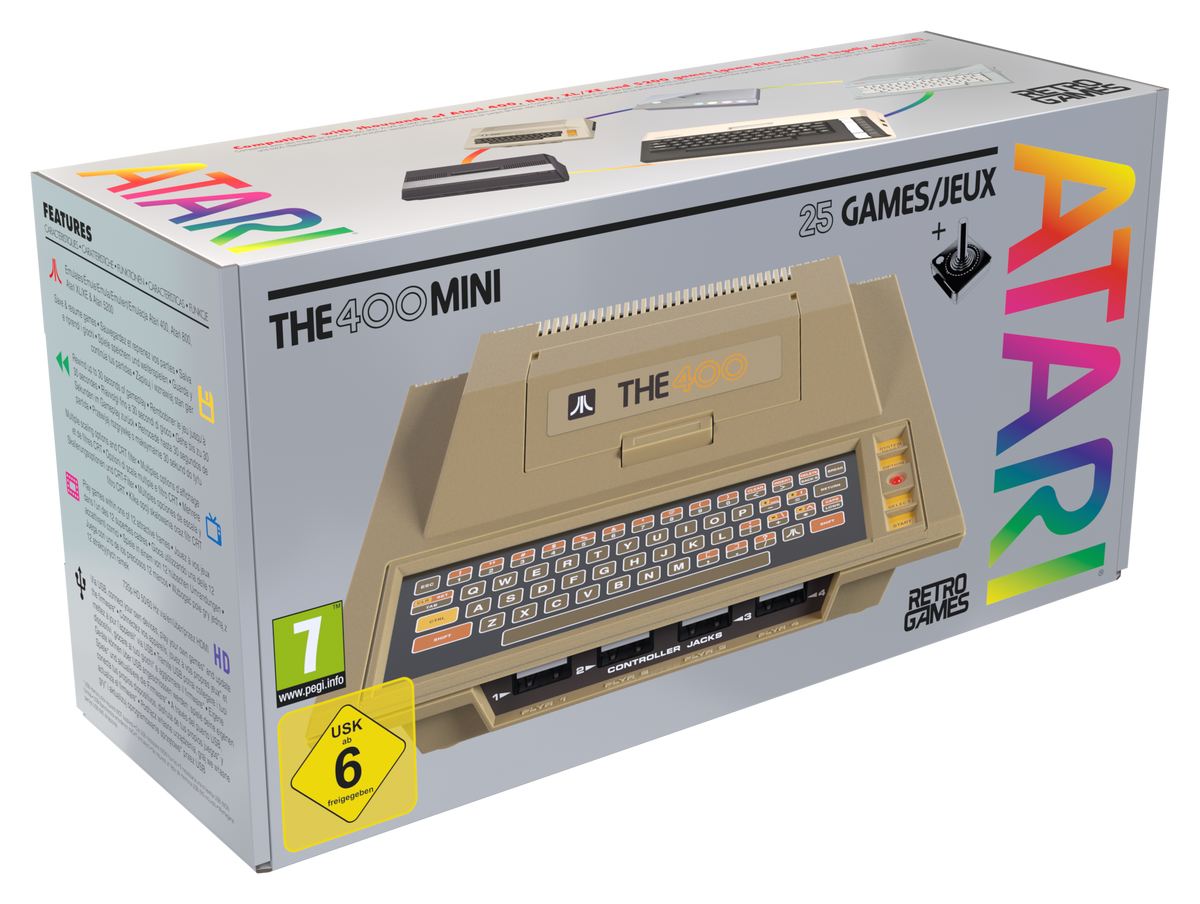 Atari The 400 Mini caja original con 25 juegos