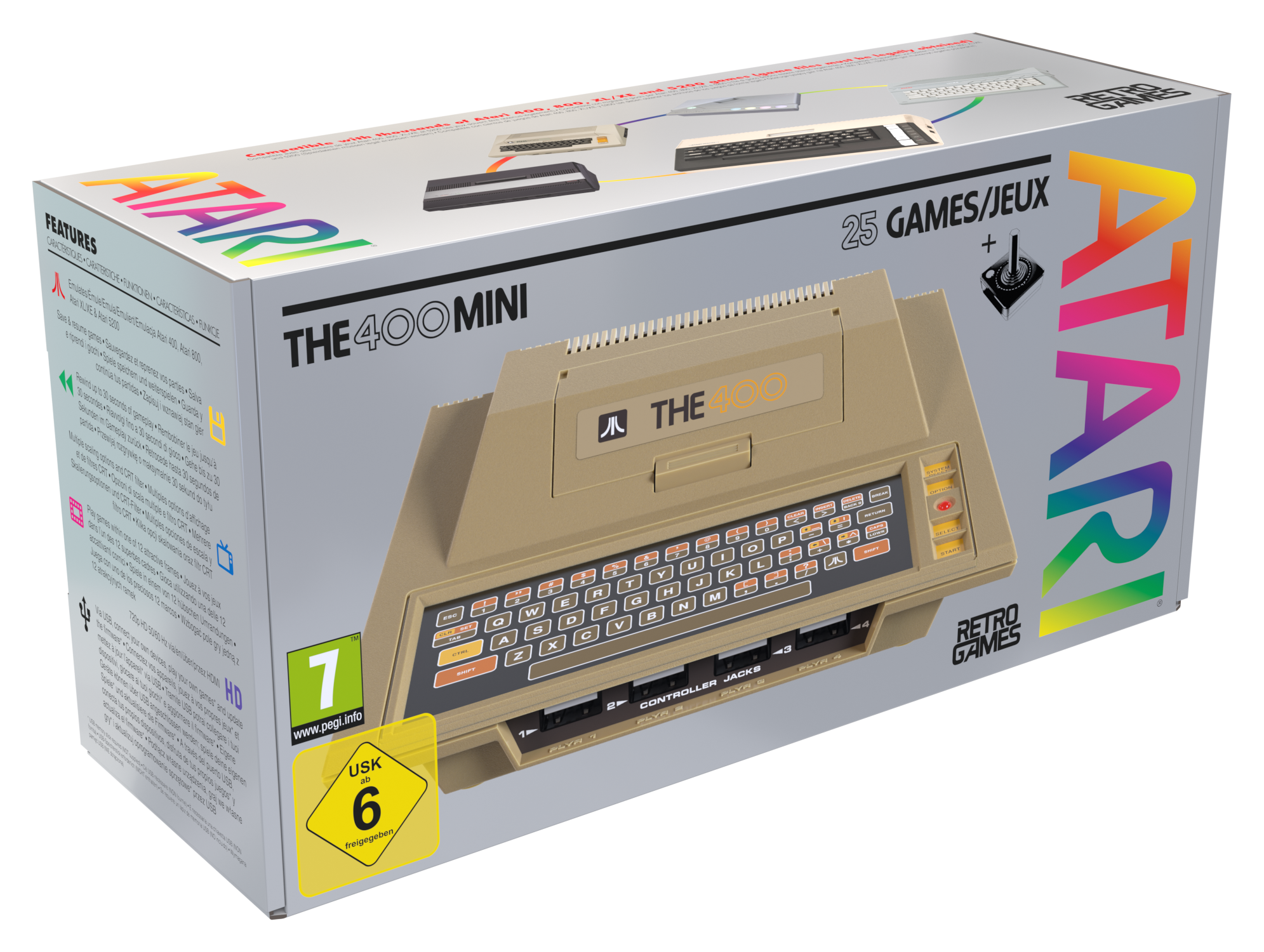 Atari The 400 Mini caja original con 25 juegos