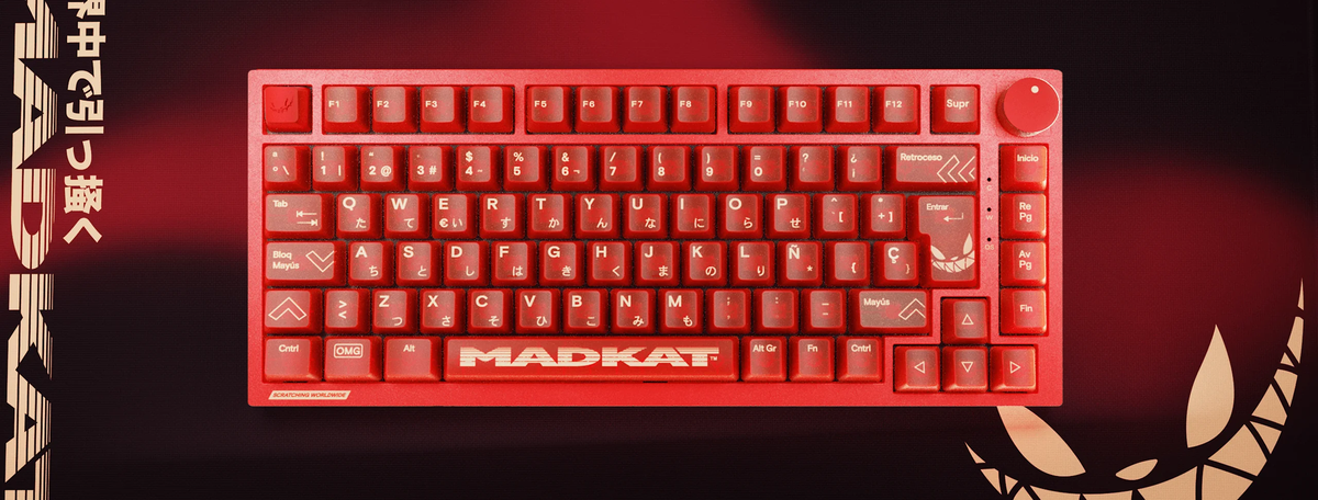 Teclado Madkat Rojo
