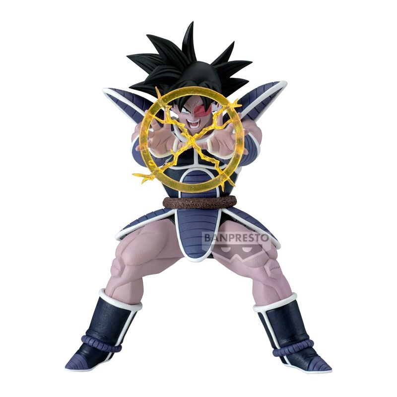 Turles Dragon Ball Z Figura Banpresto armadura Saiyan oscura efecto energia dorado pose de ataque