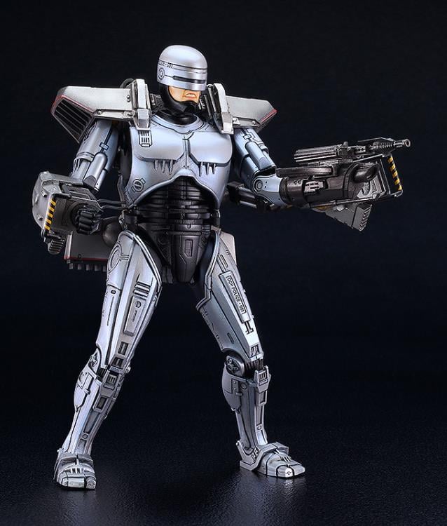 RoboCop MODEROID montado con Jetpack y armamento - vista frontal