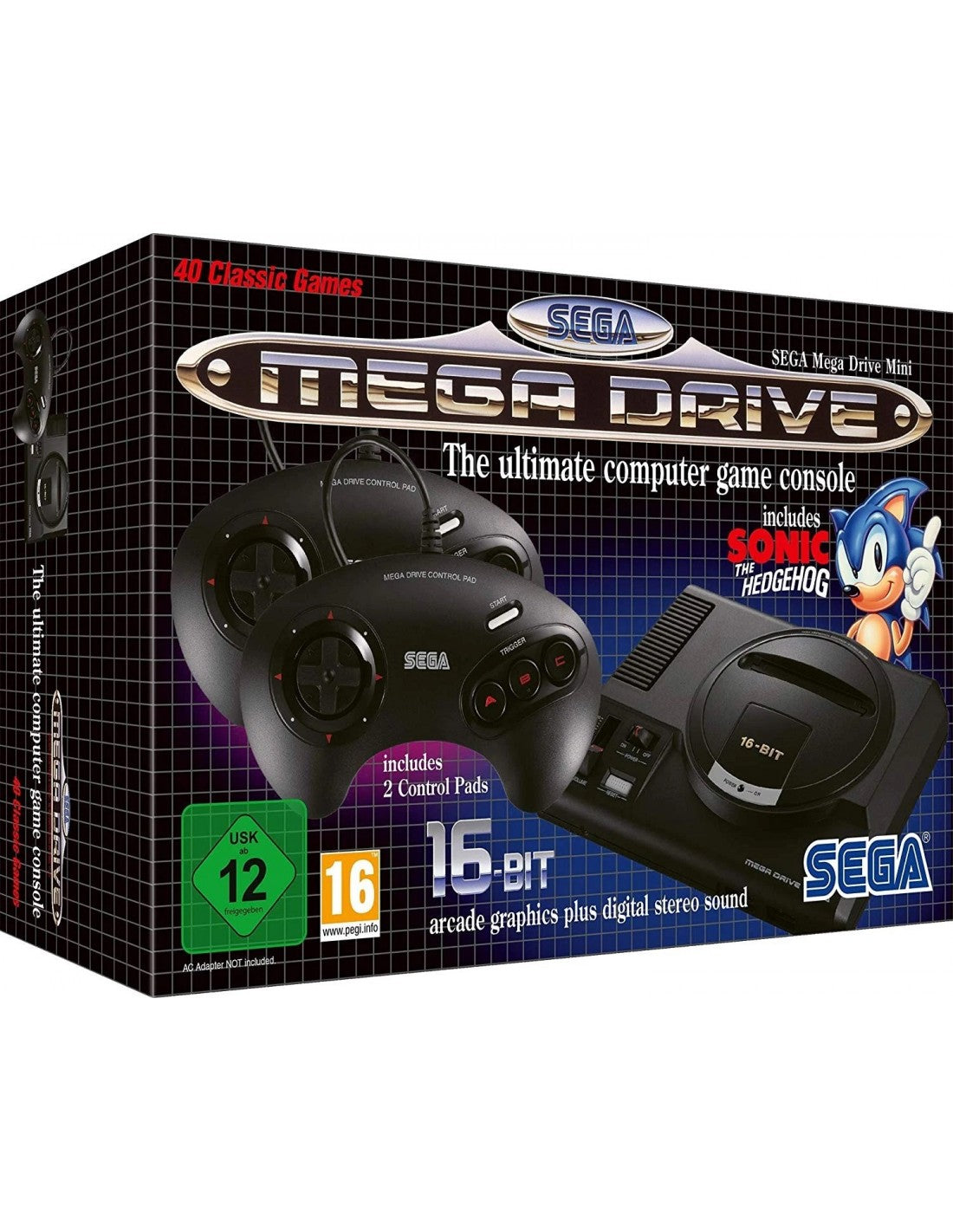 SEGA Mega Drive Mini - Consola y 2 mandos